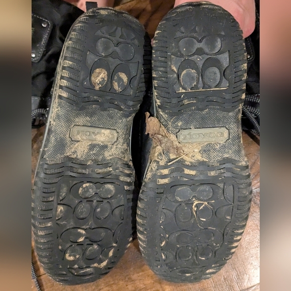 Coach Black Winter & Rain Boots Sz 5 - Picture 3 of 5